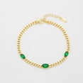 thumbnail image 3 of Pulsera Esclava Barbada para Dama con Esmeraldas Oro 14K Lam dorado Unitalla, 3 of 8