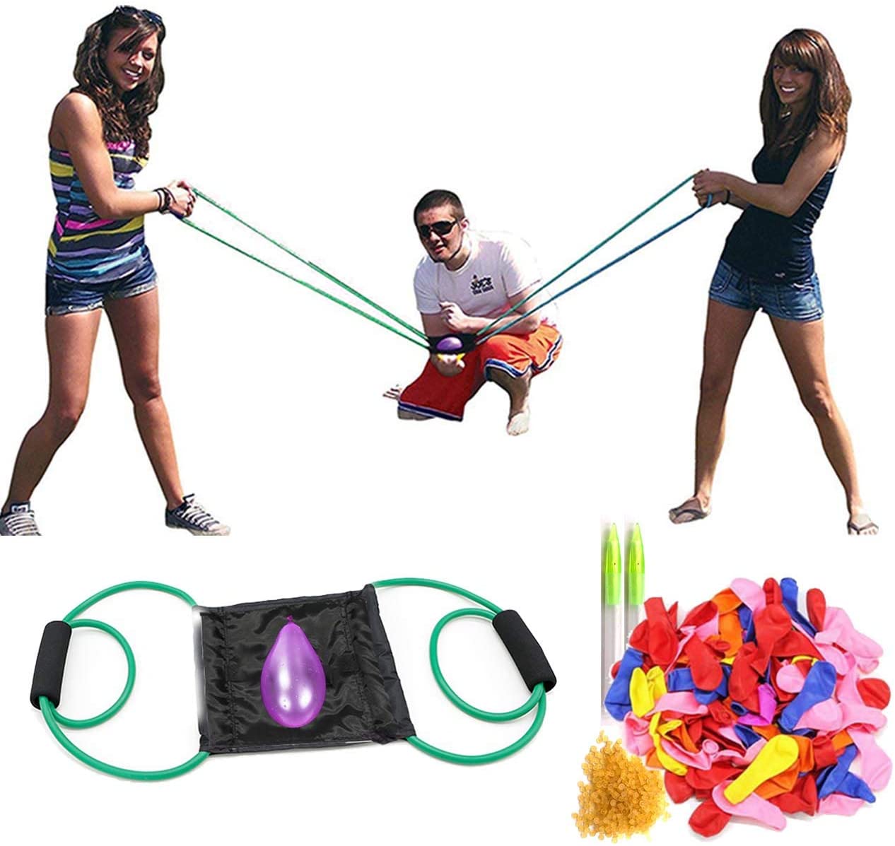 Water Balloon Launcher 300 Yard Snowball Balloon Slingshot Trebuchet