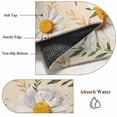 thumbnail image 6 of Round Rugs 6 Ft, Spring Daisy Non Slip Area Rugs for Kitchen Bedroom Entryway, Country Watercolor Flower Leaf Plant Washable Carpet Runner Rug Floor Mats for Bedroom Home Decor, 6 of 8