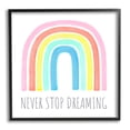 thumbnail image 5 of Stupell Industries Never Stop Dreaming Children's Phrase Vibrant Pastel Rainbow, 24 x 24,Design by Reesa Qualia, 5 of 5