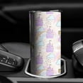 thumbnail image 3 of 20oz Princess Rainbow Castle Pattern Skinny Tumblers Stainless Steel Tumbler with Lid and Straw,Vacuum Insulated Double Wall Travel Tumbler Cups with Cleaning Brush for Coffee,Tea, 3 of 6
