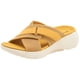 thumbnail image 3 of Sandalias de cuña con plataforma para mujer puntera abierta correa cruzada sandalias suaves ligeras suela gruesa cómodas para el verano, 3 of 9