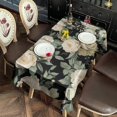 thumbnail image 3 of Pioneer Flower Floral Print Pattern Rectangle Tablecloth 60"x102",Waterproof Polyester Rectangle Table Cloth, Wipeable Spillproof Polyester Tablecloth for Dining, Camping, Indoor and Outdoor, 3 of 6