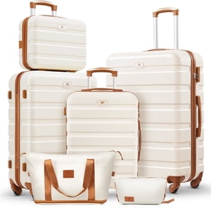 Gowill 6-Piece Lightweight ABS Luggage Set