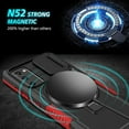 thumbnail image 2 of for Samsung Galaxy S20 FE 5G Case Magnetic with Stand Hidden Black Fits Wireless Charger, Samsung S20 FE Phone Case with Camera Lens Protector Cover Shockproof Anti-Slip (Red Black), 2 of 16