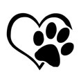 thumbnail image 3 of Dsscvnef Dog Vinyl with Heart Window Sticker Decal Bumper Cat Car Print Pet Stickers, 3 of 3