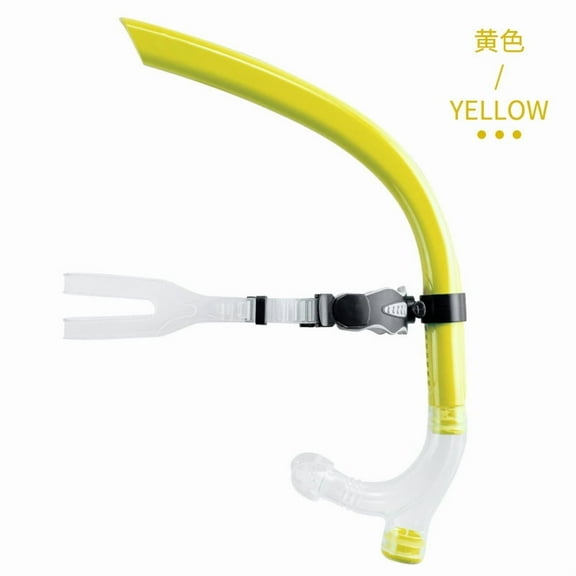 Swim Snorkel for Lap Swimming,Adult Swimmers Snorkeling Gear for Swimming Snorkel Training in Pool and Open Water,Snorkle Center Mount Silicone Mouthpiece One-Way Purge Valve