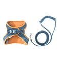 thumbnail image 1 of Methold Juego de arnés y correa para gato suave, para caminar más cómodo, arnés para gato y juego de tracción, arnés para gatito Suministros para gatos naranja azul l, 1 of 6