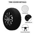 thumbnail image 2 of Pofeuu Winter Knit Hat and Socks Print Spare Tire Wheel Cover for Car Truck SUV Camper Universal Fit Spare Tire Cover RV Spare Tire Covers-15 inch, 2 of 6