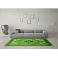 thumbnail image 3 of Ahgly Company Indoor Square Oriental Green Industrial Area Rugs, 3' Square, 3 of 4