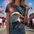 thumbnail image 2 of felwors 250th Anniversary Shirt Vintage American Flag Independence Day 250 Anniversary Shirt Women Short Sleeve Vintage Tshirts (Brick Red, S), 2 of 8