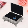 thumbnail image 1 of CAJA DE JOYERIA DE FLOR ROSA TALLADA DE ALEACIÓ DE ZINC PARENTENTES, CULO, ANILLOS, ALMACENAMIENTO DE JOYAS DE ESTILO VINTAGE, 1 of 7