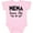 AD-Pink, variant on Inktastic Mema Loves Me Baby Clothes Girls Baby Bodysuit
