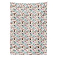 thumbnail image 2 of Tropical Tablecloth, Exotic Birds Pattern Cartoon Style Toucan Owls and Parrots Hawaii Flora and Fauna, Rectangle Satin Table Cover for Dining Room and Kitchen, 60" X 90", Multicolor, by Ambesonne, 2 of 2