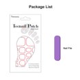 thumbnail image 2 of 5 hojas de pegatinas 3D impermeables para uñas de los pies, láminas adhesivas de cobertura completa, calcomanías 3D DIY para mujeres y niños con 5 limas de uñas., 2 of 6