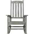 thumbnail image 5 of Wooden Oversized Porch Rocker Chair With Wide Seat and Tall Backrest,High Back Smooth Rocking Chairs for Outdoor & Indoor, 5 of 10