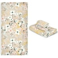 thumbnail image 7 of SKYSONIC 3 Pack Towel Beautiful Floral Motif Cotton Bath Towel Set (1 Bath Towel, 1 Hand Towel, 1 Washcloth) for Bathroom, Super Soft and Quick Dry Towels, 7 of 7