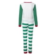 thumbnail image 2 of Pantalons Pjs Tenue Parent-Enfant Costumes de Noël Patchwork à Carreaux Imprimés Vêtements de Maison Col Rond Manches Longues Pyjamas Ensembles Deux Pièces Femmes Pjs en Liquidation, 2 of 9