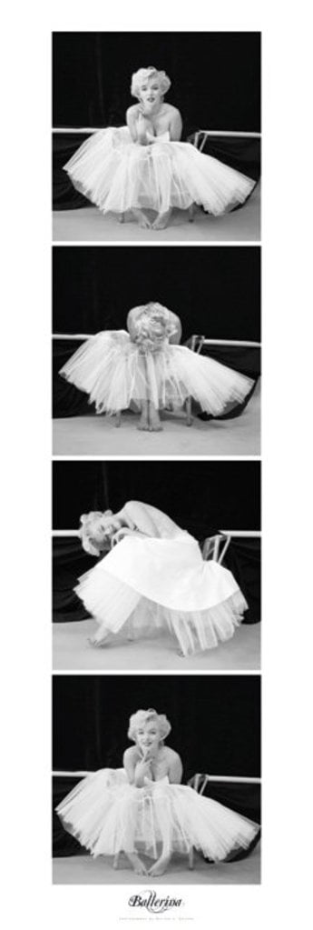 Marilyn Monroe Ballerina Vertical Sequence Hollywood Glamour Celebrity Actress Photo Poster 12x36 inch