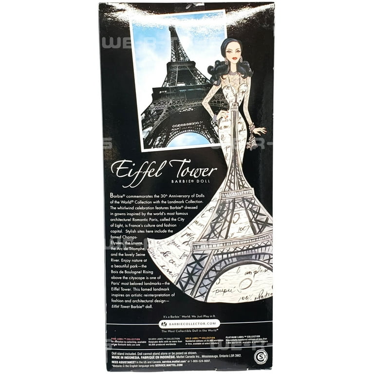 Barbie Collector Dolls of the World Eiffel Tower Doll