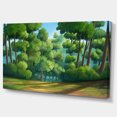 thumbnail image 2 of Green Jungle with Dense Trees - Oversized Landscape Wall Art Print, 2 of 3