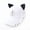 Airplane white, variant on Metal Decorative Baseball Cap with Unique Ear Iron Rings, Outdoor Casual Hip-Hop Cap