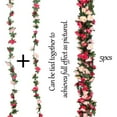 thumbnail image 3 of Topboutique Flower Garland Rose Vines,5 Pcs Artificial Hanging Rose Vines,Silk Pink Rose Floral Garland,Fake Vine Flowers Plants for Wedding Birthday Backdrop Home Garden Arch Party Decor,total 40ft, 3 of 9