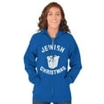 thumbnail image 3 of Jewish Christmas Chinese Takeout Zip Up Hoodie Men's Women's Brisco Brands S, 3 of 5