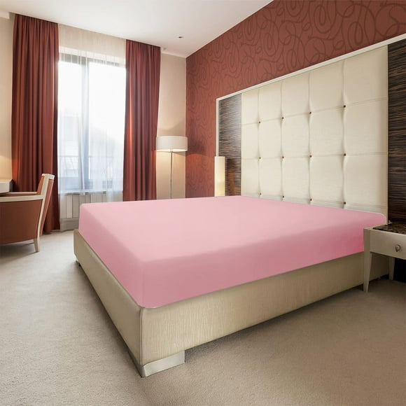 Sábana ajustable YangJinLian para cama individual, suave, tamaño individual, para niños, con funda de punto jersey elástica y transpirable (solo sábana bajera).