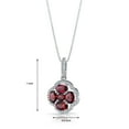 2.75 ct Oval Shape and Pendant in Sterling Silver, 18