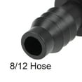 thumbnail image 4 of Barb Drip Pipe Connector 8mm Inner Diameter Hose Fitting Straight for Garden Irrigation System, Plastic 20pcs, 4 of 4