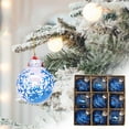 thumbnail image 7 of Twfbrm 9ct Clear Christmas Ball Ornaments, 3.15" Shatterproof Plastic Decorative Ball Pendants with Stuffed Delicate Sparkling, Glitter Xmas Tree Hanging Baubles Christmas Decorations for Holiday, 7 of 7