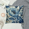 thumbnail image 2 of PRATYUS Chinoiserie Pillow CoversVintage Floral Cushion Cover Blue Indigo and White Asian Pillow Case Accent Toss Pillowcase Rustic Decor for Couch Sofa Bed Car  12x12in, 2 of 5