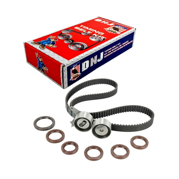 DNJ TBK490 Timing Belt Kit Fits Cars & Trucks 90-05 Ford Kia Capri Escort 1.6L L4 DOHC 16v