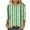 Green, variant on SELONE Tops for Women with 3/4 Sleeve St. Patricks Day Crewneck Shirts Heart Pullover Festival Clothes Gray 2XL