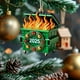 thumbnail image 4 of Adorno navideño de basurero en llamas, adorno verde de basurero en llamas con corona de bolas navideñas, divertidos regalos de decoración de Año Nuevo, decoración colgante para árbol de Navidad., 4 of 5