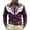 Purple, variant on Mens Printed Long Sleeve Shirt Festival Western Adventurer Casual Cowboy Button Down Top Clothes