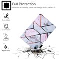 thumbnail image 3 of Allytech Wallet Case for iPad Mini 6(2021), iPad Mini 6th Gen 8.3 inch Cover with Pencil Slot, Auto Sleep Wake PU Leather Protective Adjustable Stand Card Pocket Cover for iPad Mini 6, Grid Marble, 3 of 7