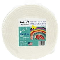 Fields Bosal Katahdin 2.5" x 25 yd Precut 100% Organic Cotton Batting Roll for Jelly Roll Rug