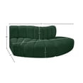 thumbnail image 6 of Meridian Furniture Arc Green Boucle Fabric Modular Sectional, 6 of 6