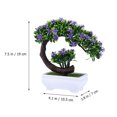 thumbnail image 2 of Simulation Flower Pot Plastic Imitation Plant Pot Modern Bonsai Home Table Window Decoration Supplies(Purple), 2 of 6