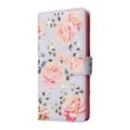 thumbnail image 6 of Allytech Samsung Galaxy A24 4G Wallet Case, Stylish Flowers Pattern PU Leather Cover with Wrist Strap & Card Slots, Kickstand Magnetic Closure Shockproof Case for Women Girls, Pink Rose, 6 of 6