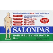 Salonpas Large Pain Relief Patches, 4 CT (Pack of 4)
