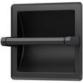 thumbnail image 2 of 752 Recessed Pivoting Toilet Paper Holder, Wall Mounted, Heavy Duty Metal Tissue Holder for Bathroom – Available in Matte Black, 2 of 6