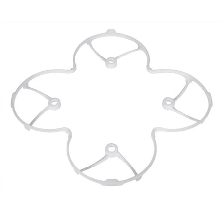 HobbyFlip Protection Cover Guard White Trainer Body Shield Safety H107-A15 Compatible with Hubsan X4 H107