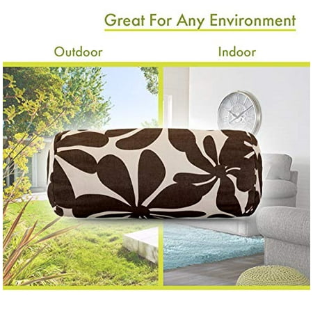 plantation bolster pillow indoor round outdoor majestic goods chocolate