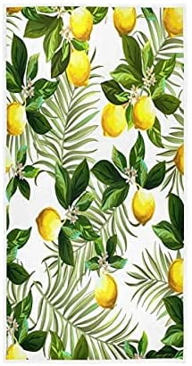 COTTON KITCHEN TERRY DISH TOWEL  Summer Tropical Palm Luau Drinks Beach party 