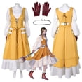 thumbnail image 3 of Traje de baño de dos piezas para cosplay de Aerith de Final Fantasy 7, disfraz para mujeres adultas y niñas, conjunto de bikini, traje de baño de Halloween, 3 of 5
