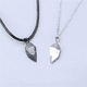 thumbnail image 3 of Corazón Magnético Amor, 2 Pulseras Pareja De Imán+2 Collar 45 cm  Negro/Rojo, 3 of 5
