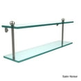 thumbnail image 4 of 22-in Two Tiered Glass Shelf in Polished Chrome, 4 of 5